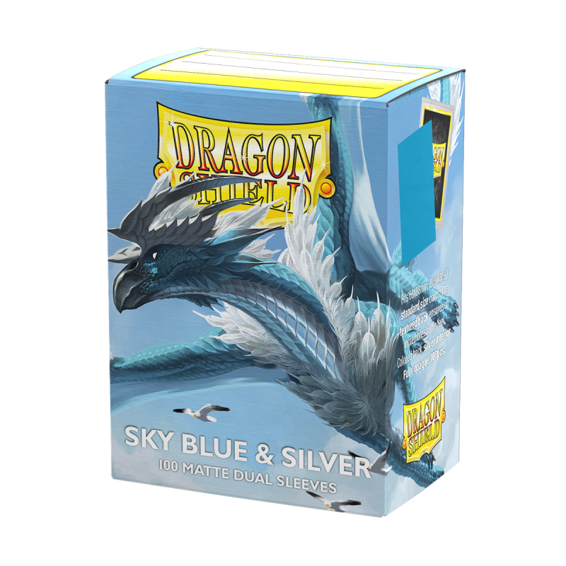 Dragon Shield - Dual Matte Sky Blue & Silver
