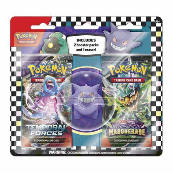 Pokemon - Eraser 2 Pack Blister Gengar