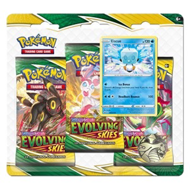Pokemon - Evolving Skies Eiscue 3 Pack Blister