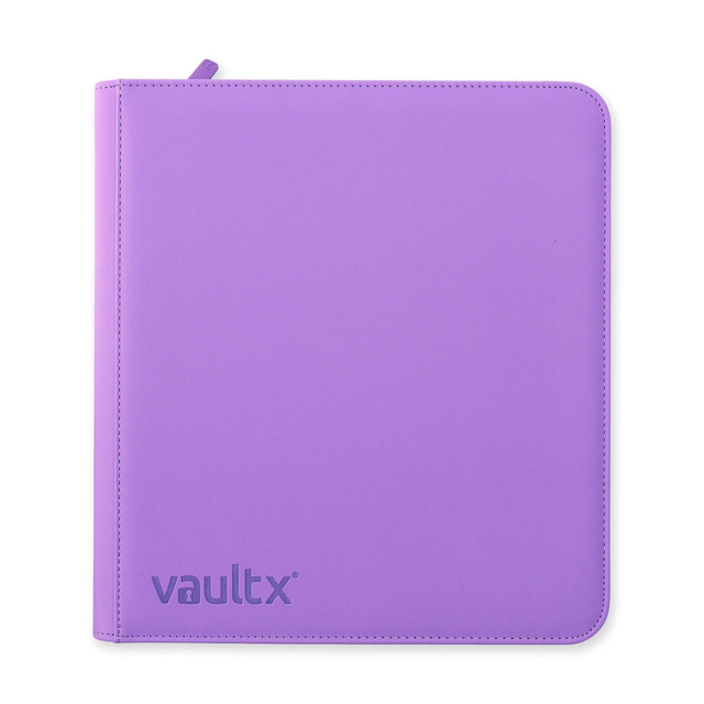 Vault X - 12-Pocket Exo-Tec® Zip Binder Just Purple