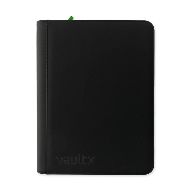 Vault X - 16-Pocket Exo-Tec® Zip Binder Signature Black