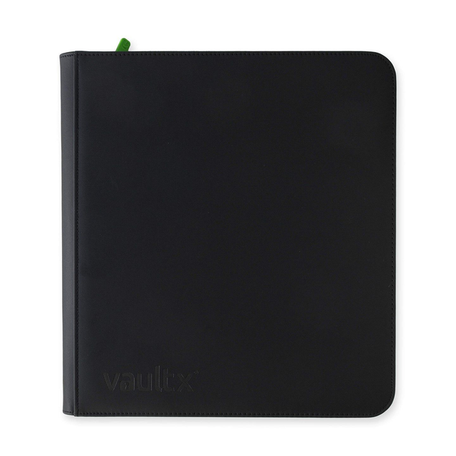 Vault X - 12-Pocket Exo-Tec® Zip Binder Signature Black